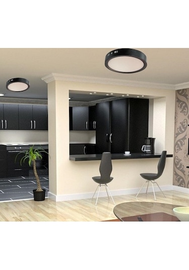 Cata 30w Siva Üstü Panel Led Yuvarlak Ct-5238 Beyaz Isik Siyah