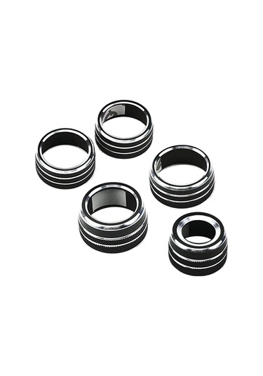 Xiaaokeji Toyota Camry 2018 Xv70 İçin 5 Adet Araba Orta Konsol Düğmeleri Siyah