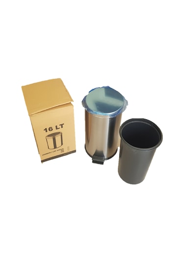 ATASEVEN Krom Pedallı Çöp Kovası 16 LT