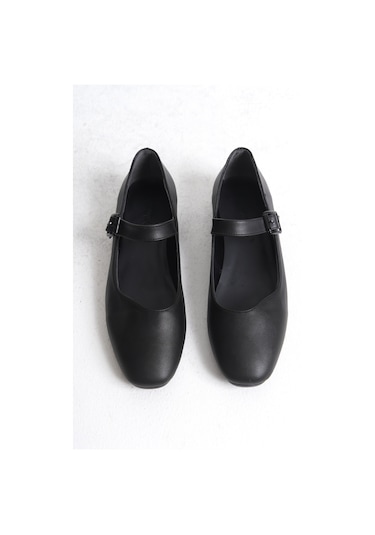 Garantili D552 Günlük Ortopedik Kadın Babet Ayakkabı Siyah