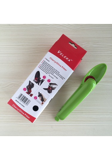 Dofolink 420 Çelik Kiraz & Hurma Çekirdek Çıkarıcı, Basma Mekanizması İle Hızlı Mutfak Aracı Kırmızı