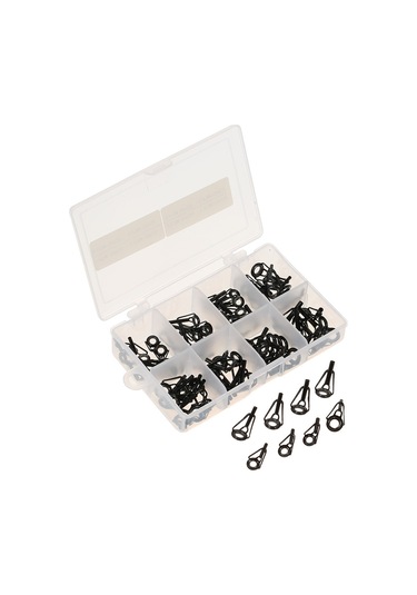 Shineyee 80 Adet Çeşitli Boyutlu Çelik Ve Seramik Olta Kamışı Rehber Seti - Olta Yapımı Aksesuarı