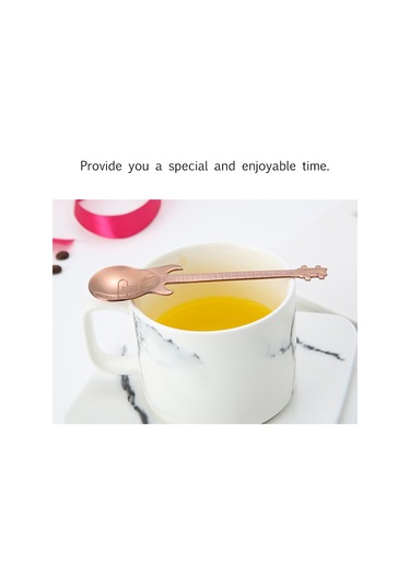 Yifomall Müzik Barlar İçin 304 Paslanmaz Çelik Gitar Şekilli Kahve Kaşığı - 5 Renk Seçeneği Diğer