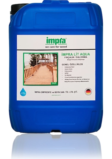 İmpra İmpralit Aqua Şeffaf Ahşap Emprenye Fırça Uygulama Seti 2 Parça