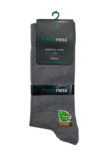 Freshness 3000 Dört Mevsim Erkek Soket Çorap Gri