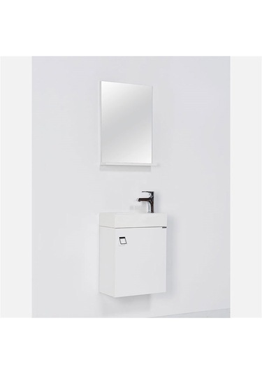 Livea Alara Beyaz Banyo Dolabı 45 Cm Beyaz