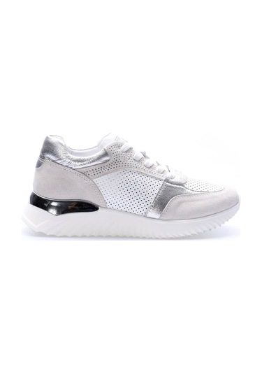 Fast Step Hakiki Deri Kadın Casual Ayakkabı 757za25041 Gümüş
