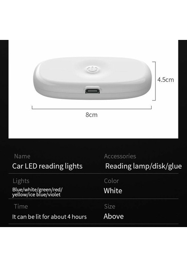 Cbtx Global Ms-032 10-led Ses Kontrollü Araç Okuma Işığı Manyetik Usb Ortam Işığı