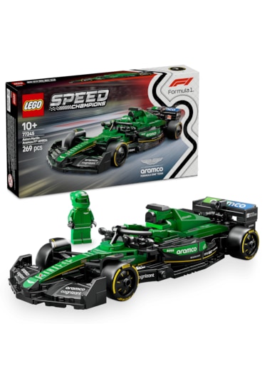 LEGO® Speed Champions Aston Martin Aramco F1® AMR24 Yarış Arabası 77245 - 10 Yaş ve Üzeri Çocuklar için Yaratıcı Oyuncak Yapım Seti (269P)