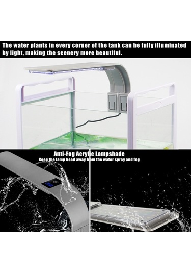 Ast X9 İnce Led Balık Tankı Klipsli Işık Yüksek Güçlü Su Lambası, Özellikler: Ab Yüksek Versiyon