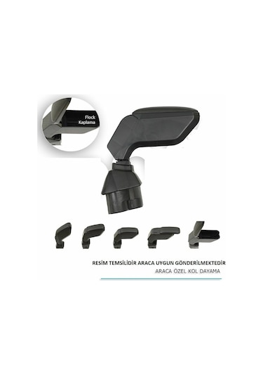 Skoda Rapid Araca Özel Kol Dayama Siyah 2012+