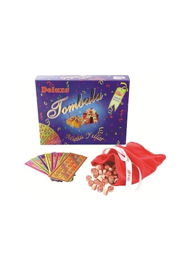 Star Deluxe Tombala Oyunu Ahşap Pullu
