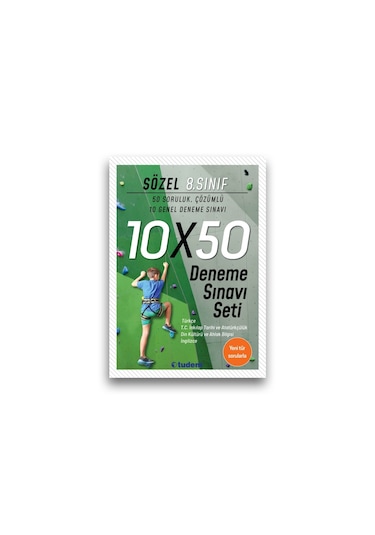 8. Sınıf Sözel 10X50 Deneme Sınavı Seti Tudem  Yayınları