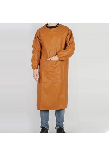 Suntek Kaynak Önlüğü, Dövme Ahşap İşleri İçin Cepli Kahverengi