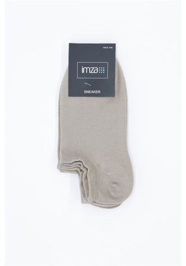Bej Düz Pamuklu Suprem Sneaker Çorap 1060250151 Bej