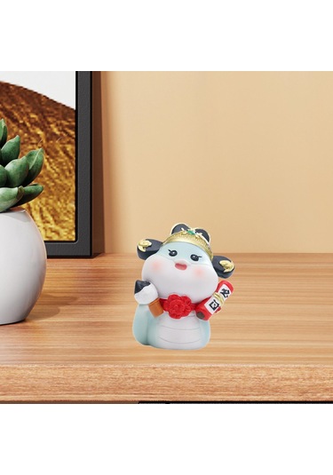 Suntek Çin Yeni Yılı Yılan Heykelciği Dekoratif Açık-mavi