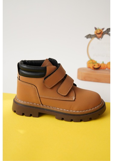 Daxtors D0cot33 Günlük Ortopedik Çocuk Unisex Soğuk Geçirmez Bot Camel