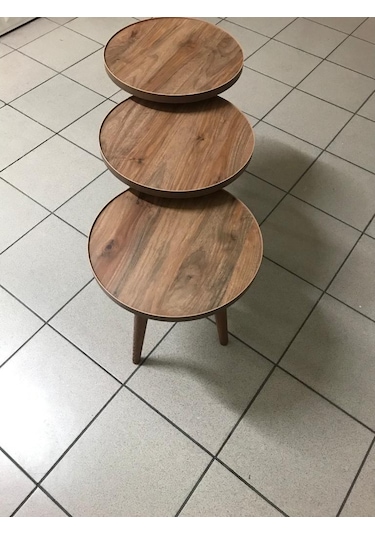 3'Lü Zigon Sehpa 1.Sınıf Mdf Tabla (462519008)