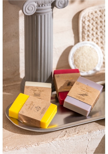 Soap Light Doğal Sabunlar Ve Pamuk Lifi Seti