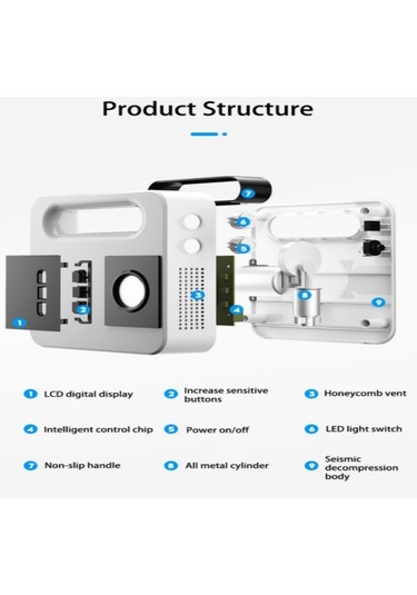 Sones 12v Araba Hava Pompası Araba Taşınabilir Lastik Elektrikli Pompa, Stil: Dijital Versiyon Siyah