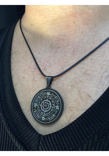 Celcelutiye Ve Ismi Azam Vefki Unisex Işıklı Kutuda Sevgiliye Eşe Anneye Babaya Çelik Kolye