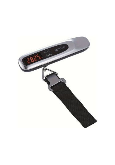 Xuweiwei Paslanmaz Çelik Yüzey Seyahat Bagaj Tartısı Taşınabilir Dijital Asma Çanta Tartı 50kg Kapasite Pil Hariç -