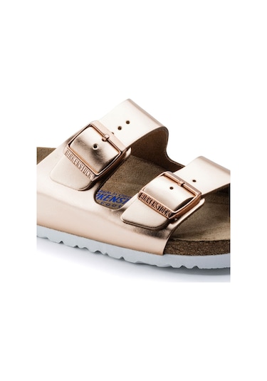 Bırkenstock Arızona Soft Footbed Metallıc Copper Arızona Bakır Terlik 0952091 0952091 Bak Bakır
