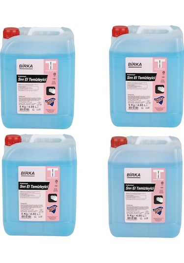Birka Endüstriyel Sıvı El Temizleyici Lüx 4 x 5 KG