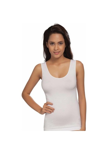 Nbb 2441 Geniş Askılı Dikişsiz Atlet Ten