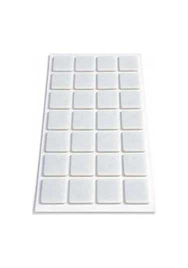 25mm X 25mm Yapışkanlı Keçe Ped, 32 Parça Set İle Zemin Koruma Abanoz