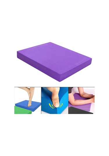 Suntek Denge Pedi Eğitmen Yoga Mat Köpük Mat Esneme Stabilite Mor