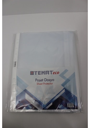 Temat Eco Poşet Dosya 100'lü A4 Boy