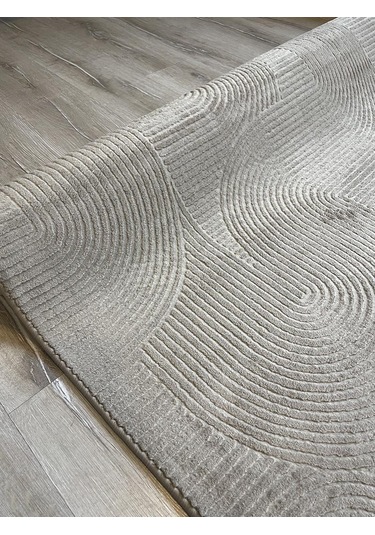 Rölyef Halı Yolluk Antrasit Renk Kaymaz Taban Makinada Yıkanabilir Salon, Mutfak, Koridor, Balkon, Çocuk Odası Halısı Vizon