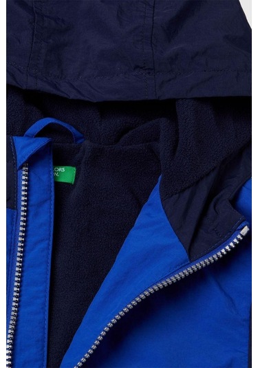 United Colors Of Benetton Erkek Bebek 2ıgggn03x-25k Yağmurluk Mavi-2107 Mavi