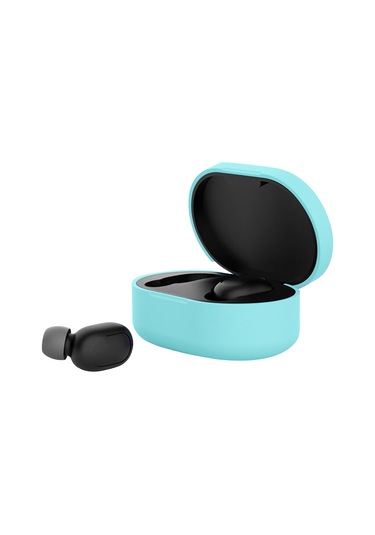 Xiyyadms Xiaomi Redmi Airdots Gençlik Versiyonu İçin Silikon Korumalı Kılıf - Şok Ve Çizik Koruması, 8 Renk Seçeneği, Mavi Mavi