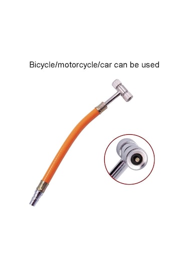 Sones 4 Pcs Lastik Çift Kafalı Hava Nozulu Araba Motosiklet Bisiklet Hava Nozulu Tşekilli Hortum