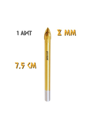 Kupa Tyson Cam Seramik Delici Matkap Ucu 8 Mm. - 1 Adet