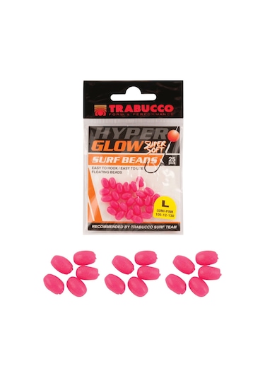 Trabucco Hyper Glow Surf Beads Large Boncuk White