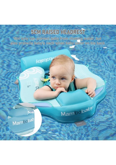 Mambobaby Şişme Olmayan Bebek Yüzme Şamandırası Yumuşak Mt3148gr-1 Yeşil