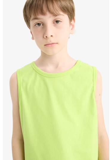 Defacto Erkek Çocuk Bisiklet Yaka Atlet F0693a825hsgn667 Yeşil