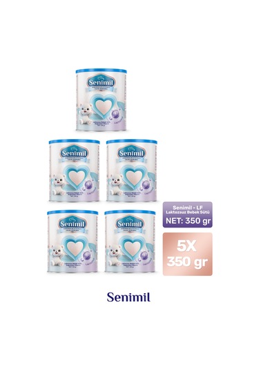 Senimil Laktozsuz Bebek Sütü 350 G 5 Adet