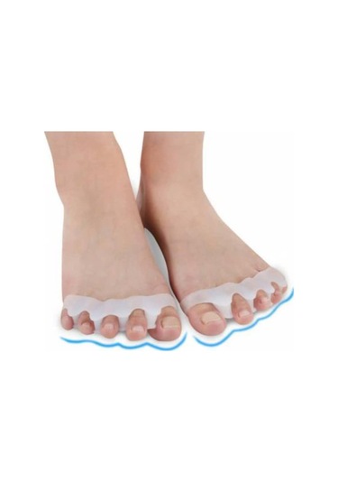 Ayak 5 Parmak Ayıran Silikon Bunyon Makara Halluks Valgus Ayırıcı