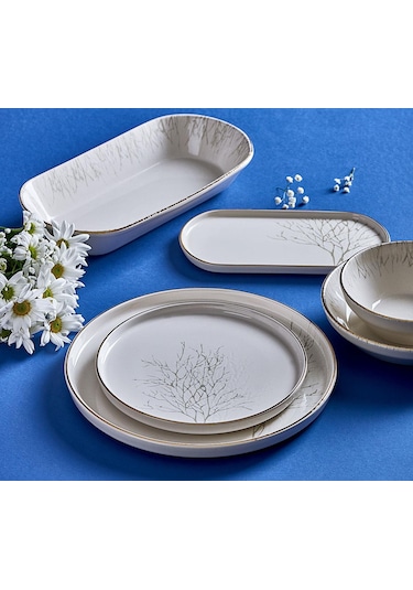 Neva N3194 Çınar Naturel 27 Prç Yemek Takımı