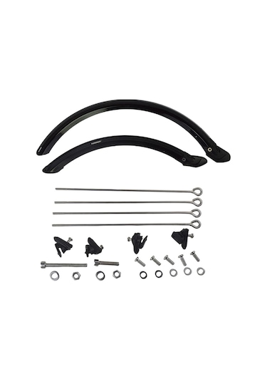 20 '' 14 '' Katlanır Bisiklet Çamurluk Seti V Fren Bisiklet Çamur Muhafızları 20 Inç Siyah