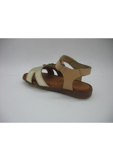 Piarmoni 01219 Deri Ortopedik Altın Sandalet 21-25 Bej