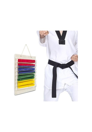 Pazly Suntek Karate Kemer Düzenleyici Hafif Keçe Taşınabilir Beyaz - Spor Aksesuarı Beyaz