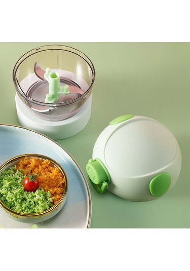 Maiyame Evde Kullanımcı El Çekmeli Sarımsak Halka Haline Getirici - Çilli, Kıyma Ve Baharatları Dağılımı İçin Pratik Alet Mavi/pembe/yeşil Yeşil