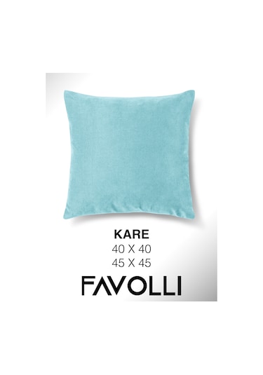 Kadife Dokulu Sis Mavisi Kırlent Kılıfı Dream Serisi Punch Için Uygun Gizli Fermuar Sis Mavisi