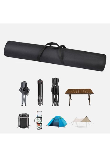 Suntek Seyahat Spor Tote Çanta Kamp Saklama Çantası 17cmx100cm Siyah Diğer