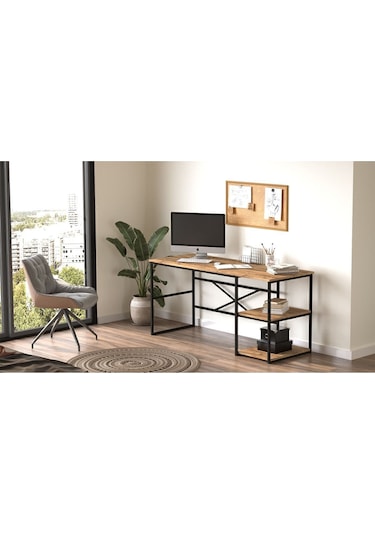 Atlantis 120cm Metal Çalışma Masası Atl28-a Çam Çam